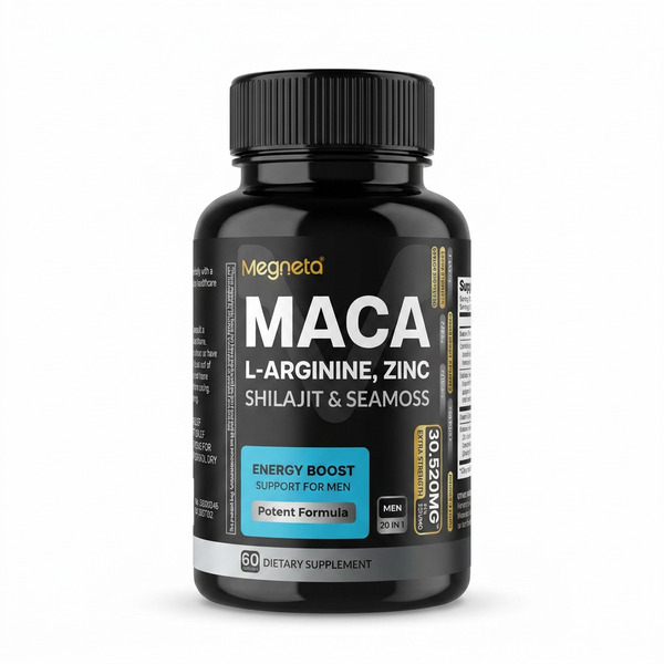 MEGNETA MACA ASHWAGANDHA 60 CAPS x2